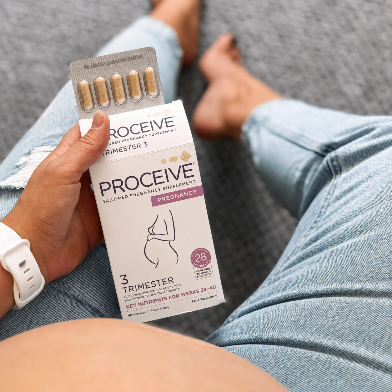 Proceive Pregnancy Trimester 3 raskausajan vitamiini kolmannelle raskauskolmannekselle