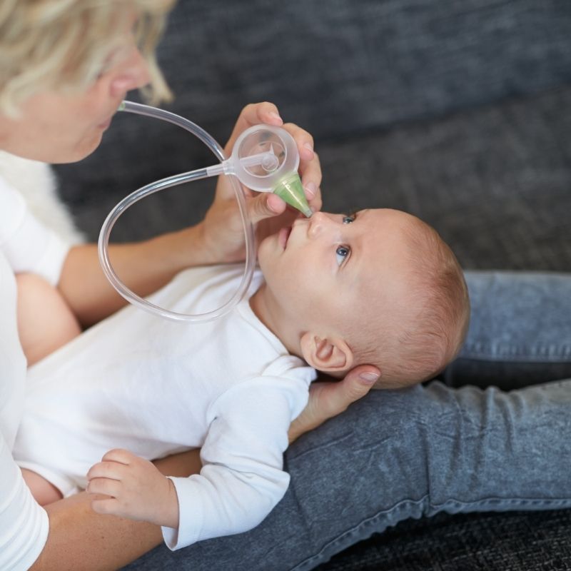 Nosiboo ECO -nenäimuri vauvan nuhan ja tukkoisen nenän yhteydessä