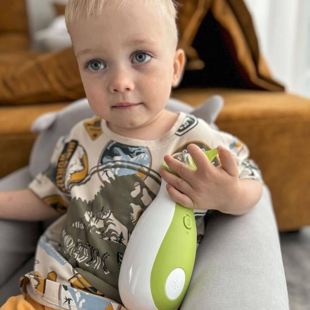 Nosiboo Go -nenäimurin Penguin-pään helppo puhdistus käytön jälkeen